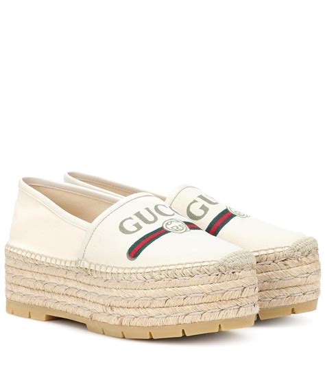 espadrille femme gucci|gucci platform espadrilles.